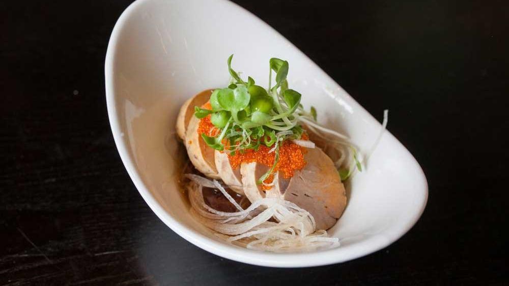 Ankimo · Steamed monkfish liver and with ponzu.