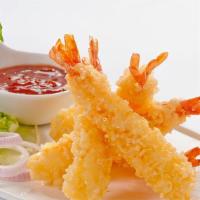 Fried Shrimp Tempura 炸虾天妇罗 · Serves w/ 6 pcs shrimp tempura