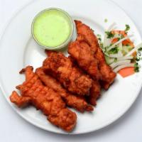 Shrimp Pakora · Shrimp marinated in our special spices and chickpea batter. Served with mint and tamarind sa...