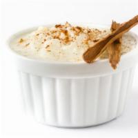 Rice Pudding · 8 oz of rice pudding with delightful almonds and cashews.