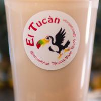 Agua Fresca Horchata · “fresh water” or “cool water” is made with water, sugar, and real fruit. 