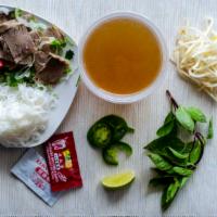 10. Rare Beef & Well-Done Brisket Noodle Soup / Phở Tái Chín · Please inform us if you want rare beef to be well done cooked.