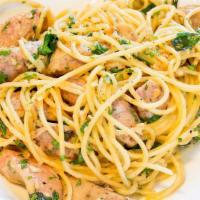 The Italian Sauce Spaghetti · Italian famous sauce tossed in warm sizzling spaghetti.
