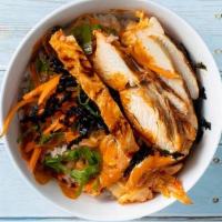 BBQ Chicken · Korean BBQ chicken and kimchi served with your choice of rice (white, brown, cauliflower), p...
