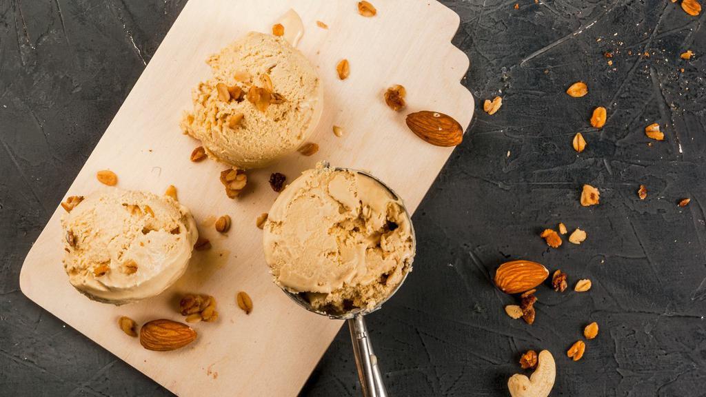 Caramel Ice Cream · Fresh and creamy caramel ice cream.