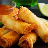 Spring Rolls · Deep-fried spring rolls stuffed with bean noodles and vegetables. Served with sweet and sour...