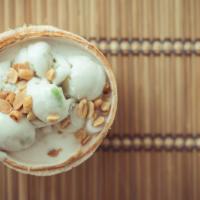 Coconut Icecream · Creamy ice cream with a rich coconut flavor. A sweet treat that any coconut lover would enjoy.