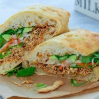 Z7M. Chicken Bánh Mì (UNAVAILABLE after 6pm) · Chicken with fresh cucumber, carrot and parsley.