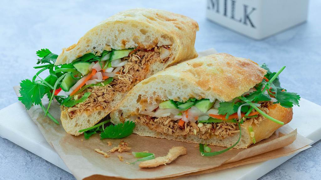 Z7M. Chicken Bánh Mì (UNAVAILABLE after 6pm) · Chicken with fresh cucumber, carrot and parsley.
