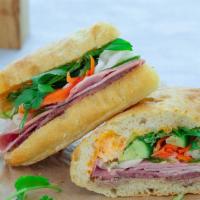 Z7T. Classic Bánh Mì (UNAVAILABLE after 6pm) · Ham with fresh cucumber, carrot and parsley.