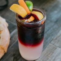 Our Famous Sangria · Our own home wine cooler with sweet sangria wine, fruit juices, and plenty of fresh fruit fo...