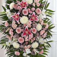 Pink & White Sympathy Standing Spray - 148716A · Product Information
The warmth and kindness they showed will live on forever, and sometimes ...