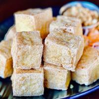 Fried Tofu · Gluten free. Vegetarian. Crispy golden tofu served with peanut sauce.