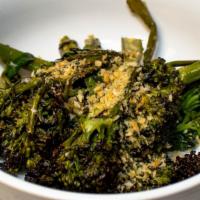 Woodfired Broccoli · Woodfired broccoli, lemon bread crumbs