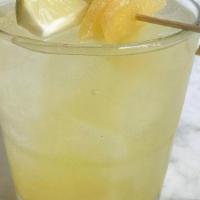 Tropical Sting  (Mocktail) · This is a refreshing mock-tail made with pineapple, lime, ginger, ginger beer.