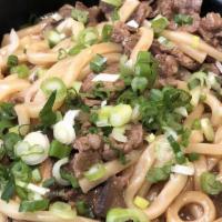 Stir-Fry Udon · Stir fry udon with house special sauce with Chicken or Wagyu Beef