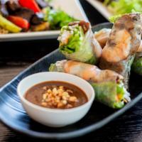 1. Grilled Pork & Shrimps Spring Rolls · Grilled pork and shrimps wrapped in rice paper with fresh lettuce, vermicelli, pickles and m...