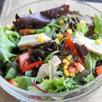 Salad Idea Combo · Your choice of sandwich, chips & soda.