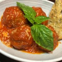 Polpette · Serving 3 meatballs. Inspired by a combination of our grandmas’ recipes. We mix 100% ground ...