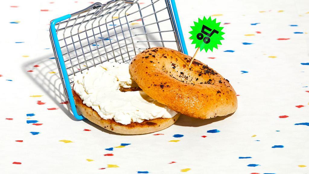 Bagel With Plain Cream Cheese · Your choice of bagel with plain cream cheese.