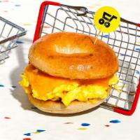 Egg And Cheese · Two eggs with melted cheese on your choice of bagel.