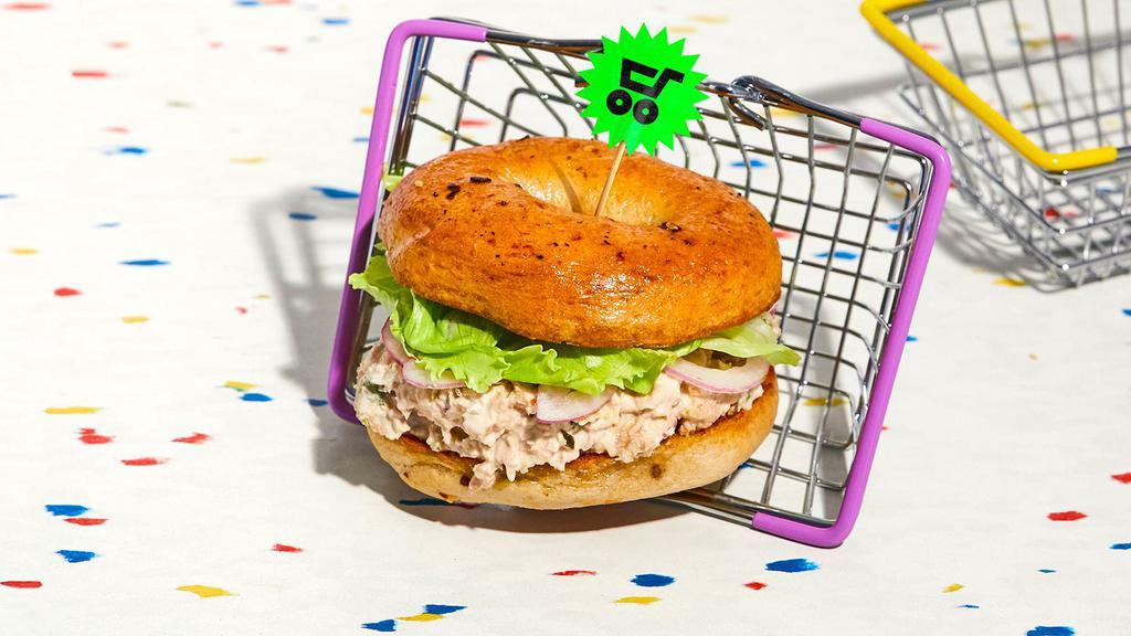 Tuna Salad Sandwich · Homemade tuna salad on your choice of bagel.