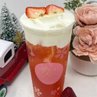 Strawberry Tea (Strawberry Pudding) · 