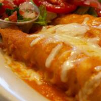 Enchiladas (2) · Chicken, beef, pork, or cheese.