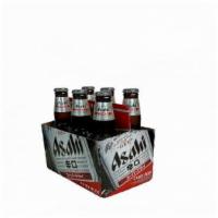 Asahi Super Dry Lager · Must be 21 to purchase. 6 pack, 12 oz bottles, 5.2% abv.
