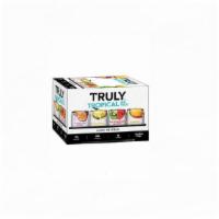 Truly Hard Seltzer Tropical Mix Spiked and Sparkling Water Spiked · Must be 21 to purchase. 12 pack, 12 oz cans, 5% abv.