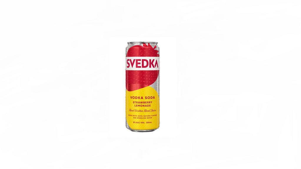 SVEDKA Strawberry Lemonade Flavored Vodka Soda (4pk) · Must be 21 to purchase, 8% abv