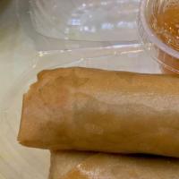 7. Fried Egg Rolls (Pork) · Rolls filled with pork, served with sweet - chili sauce.