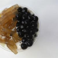 Panda Milk Tea*** · Topped with Crystal Noodle and Tapioca Pearls.
(No Subsitution)