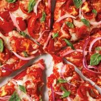 Tomato Pizza · Tomato sauce and basil.