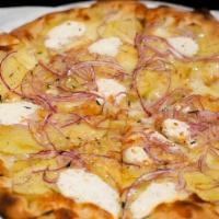 Potato · Onion, rosemary, ricotta, house smoked mozzarella.