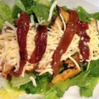 Santa Fe Salad · Romaine, queso, sweet peppers, grilled chicken breast, vinaigrette.