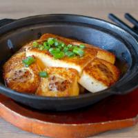 B7. Hakka Pan Fried Tofu Stuffed with Pork · 客家釀豆腐