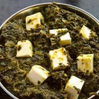 Palak Paneer · Homemade cottagge cheese & creamed spinach cooked with garam masala gravy.