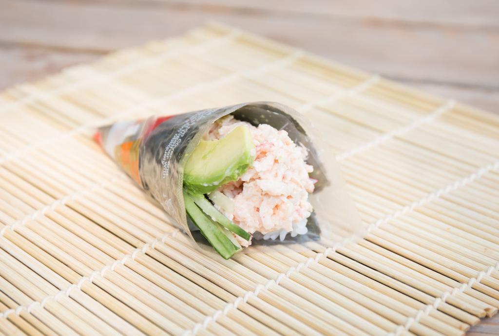 Lobster · Cooked Lobster meat, avocado, english cucumber, sushi rice, and nori.