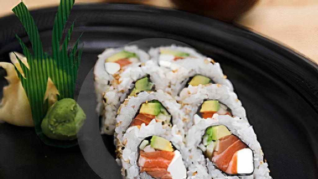 Philly Roll · Salmon, cream cheese avocado, and cucumber.