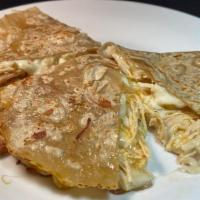 Super Teff Grain Quesadilla · Grilled Gluten free teff grain tortilla with meat of your choice & melted cheese.  Ask for g...