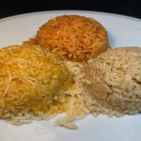 Bowl of Rice (6 oz.) · 6 oz of your choice of Mexican rice (vegan) or steam rice (cooked with chicken broth)