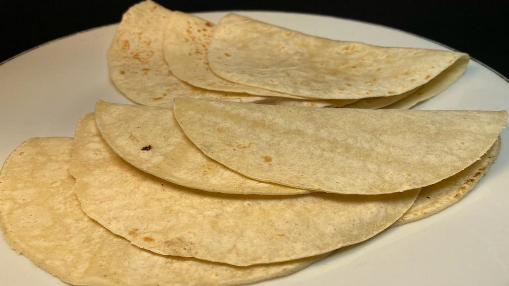 Order of Tortillas · 4 corn  or 3 flour tortillas.