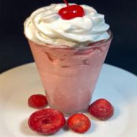 Fruit Smoothie · Fresh banana or strawberry (or both) made with vanilla ice cream.