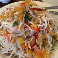 Rainbow Raw Fish Salad · Contains raw fish.