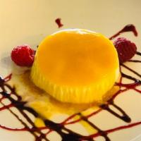Panna Cotta · Made of sweetened cream thickened with gelatin and molded.