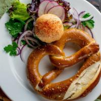 Pretzel With Obatzda · Bavarian Specialty | Brie | Cream Cheese | Onions | Paprika