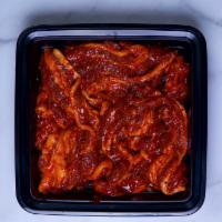 고추장 삼겹살 Spicy Pork Belly · Come with 3 kind of house sauce (contains peanut butter), no side dishes. Please fully cook ...