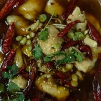 Boiled Cod Fillet in Chili Oil 水煮魚 · Spicy