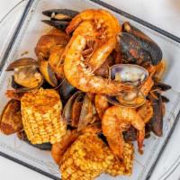 Cajun Clam,Mussels,Shrimp 卡津酱蝦,蜆,青口 · 卡津酱蝦,蜆,青口